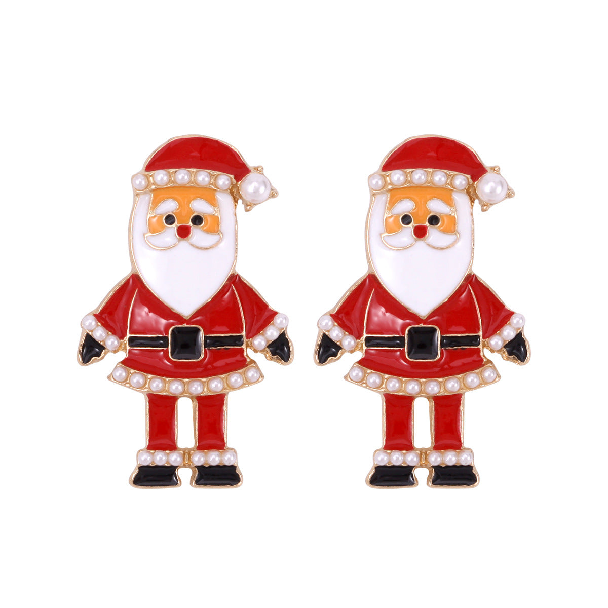 Wholesale Diamond Bell Snowflake Christmas Tree Earrings